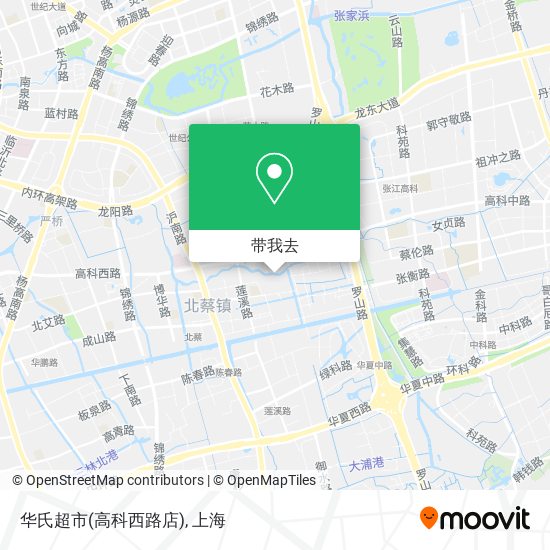 华氏超市(高科西路店)地图