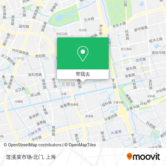 莲溪菜市场-北门地图