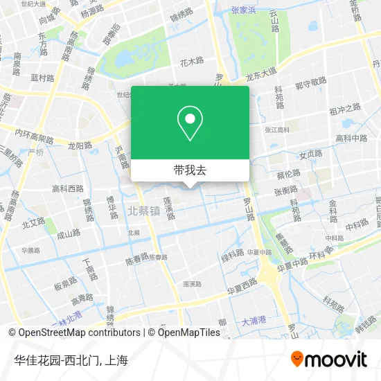 华佳花园-西北门地图