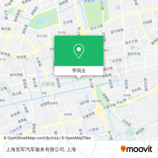 上海宪军汽车服务有限公司地图