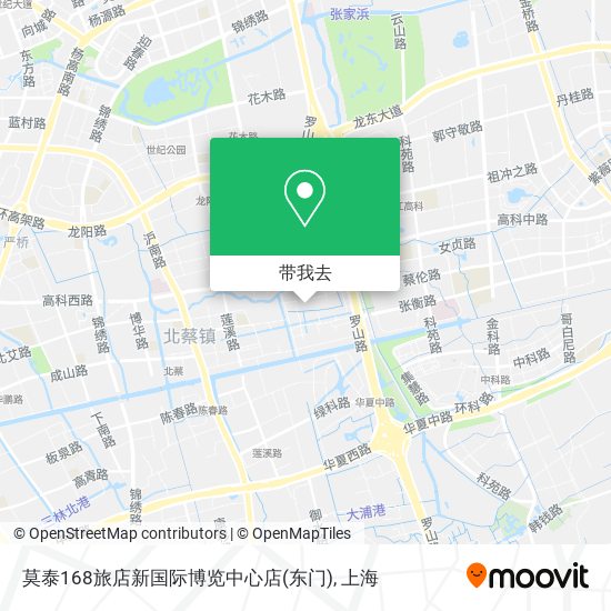 莫泰168旅店新国际博览中心店(东门)地图