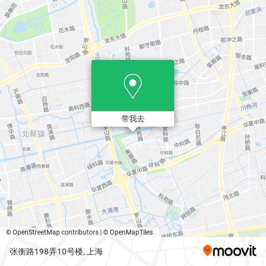 张衡路198弄10号楼地图