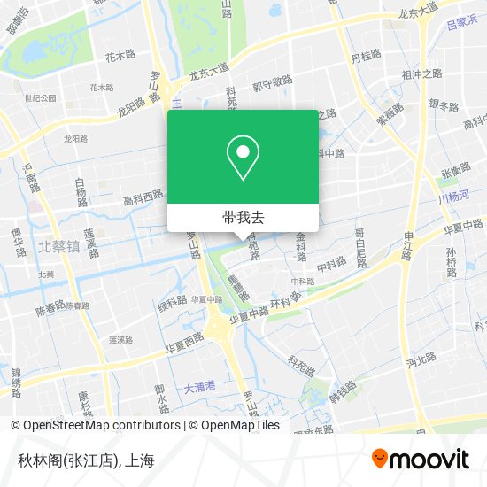 秋林阁(张江店)地图