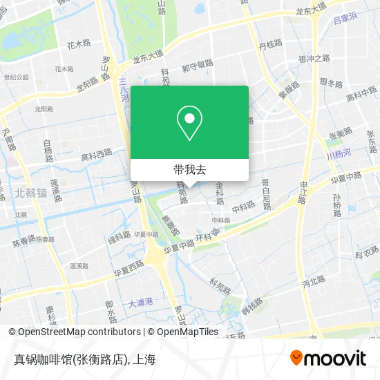 真锅咖啡馆(张衡路店)地图