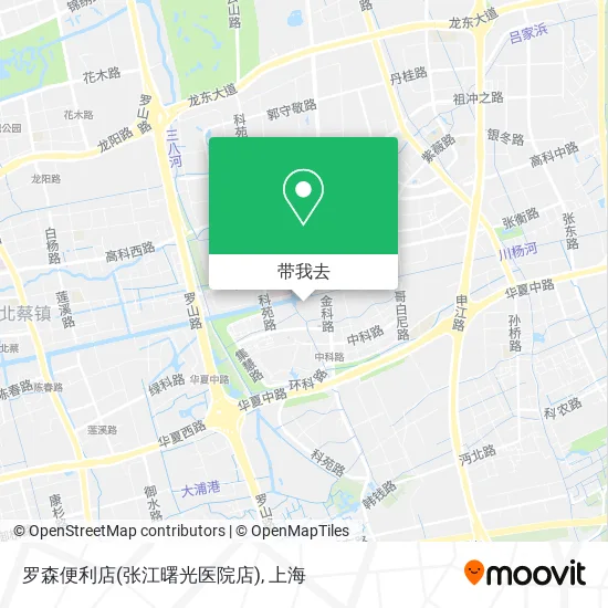 罗森便利店(张江曙光医院店)地图