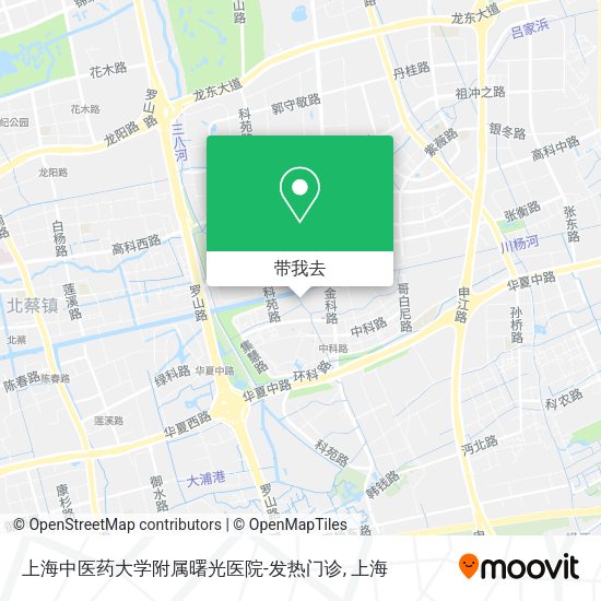上海中医药大学附属曙光医院-发热门诊地图