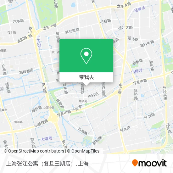 上海张江公寓（复旦三期店）地图