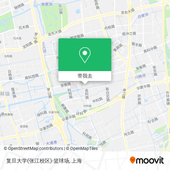复旦大学(张江校区)-篮球场地图