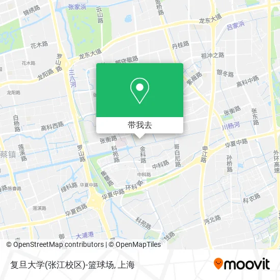 复旦大学(张江校区)-篮球场地图