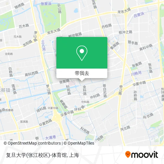 复旦大学(张江校区)-体育馆地图