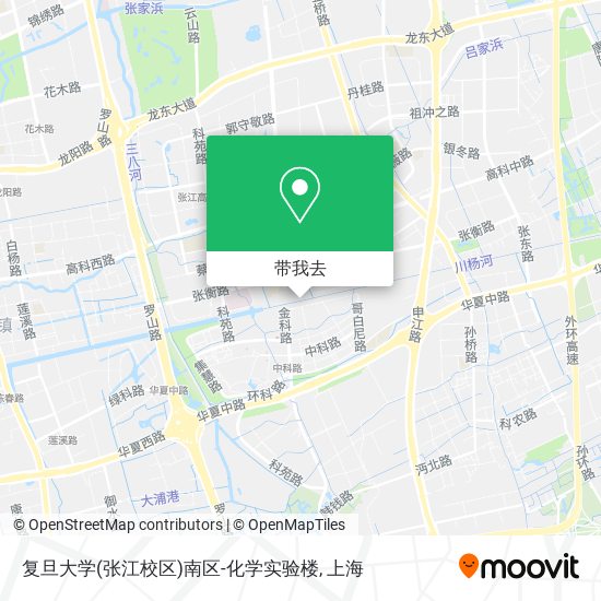 复旦大学(张江校区)南区-化学实验楼地图