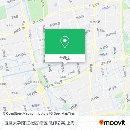 复旦大学(张江校区)南区-教师公寓地图