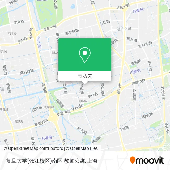 复旦大学(张江校区)南区-教师公寓地图