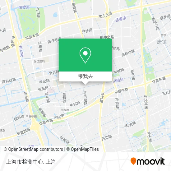 上海市检测中心地图