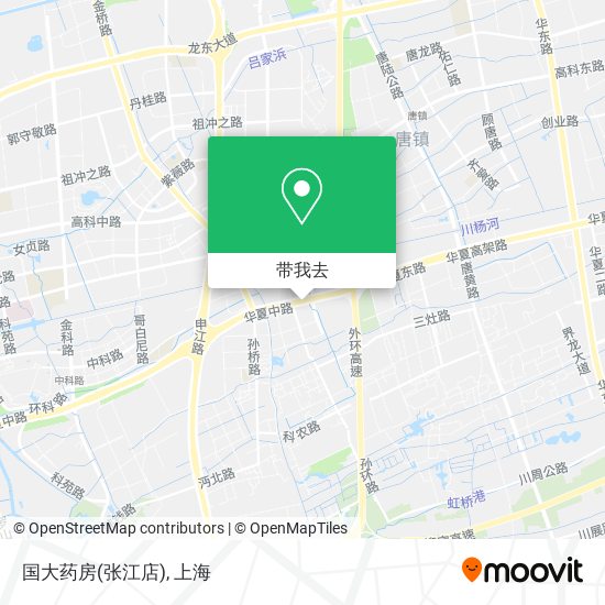 国大药房(张江店)地图