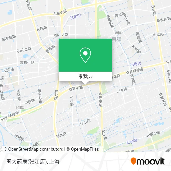 国大药房(张江店)地图