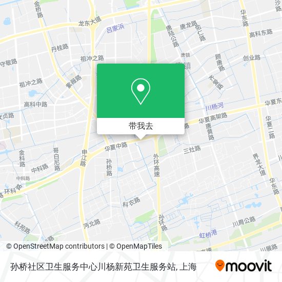 孙桥社区卫生服务中心川杨新苑卫生服务站地图