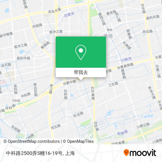 中科路2500弄5幢16-19号地图