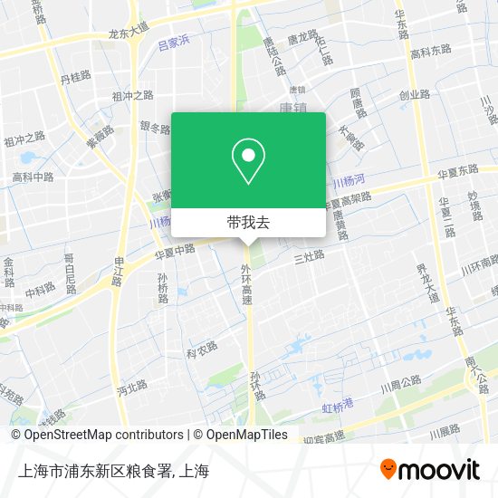 上海市浦东新区粮食署地图