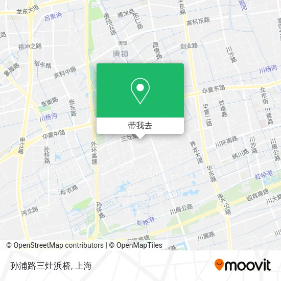 孙浦路三灶浜桥地图