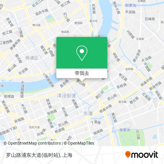 罗山路浦东大道(临时站)地图