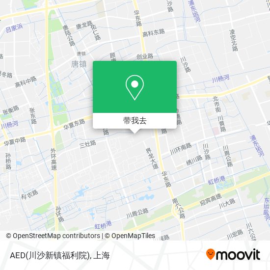 AED(川沙新镇福利院)地图