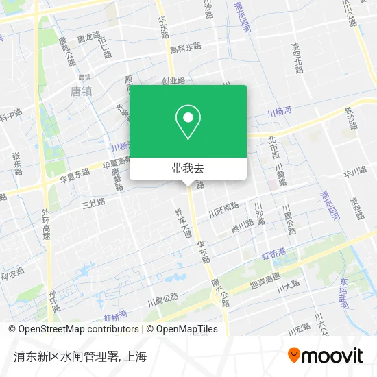 浦东新区水闸管理署地图