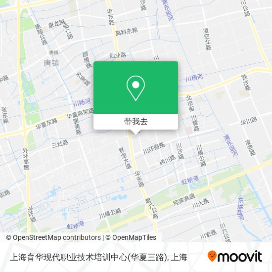 上海育华现代职业技术培训中心(华夏三路)地图