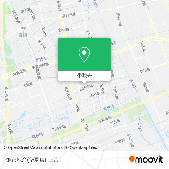 链家地产(华夏店)地图