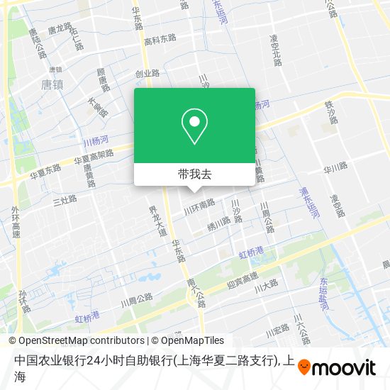 中国农业银行24小时自助银行(上海华夏二路支行)地图
