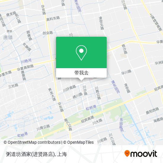 粥道坊酒家(进贤路店)地图