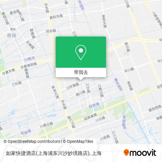 如家快捷酒店(上海浦东川沙妙境路店)地图