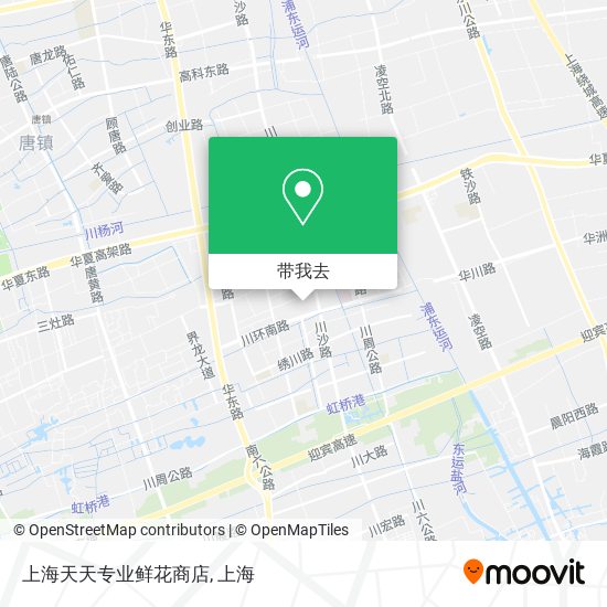 上海天天专业鲜花商店地图