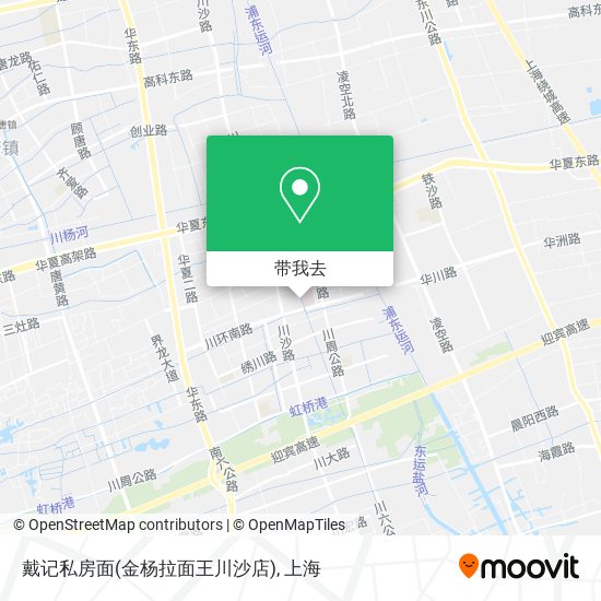 戴记私房面(金杨拉面王川沙店)地图