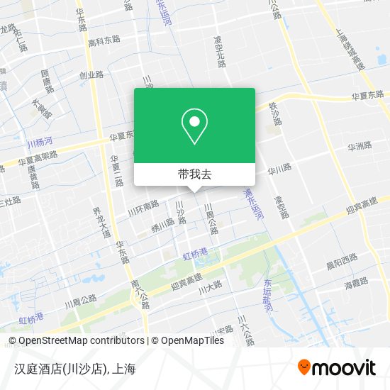 汉庭酒店(川沙店)地图