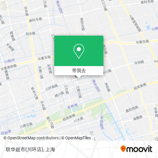 联华超市(川环店)地图