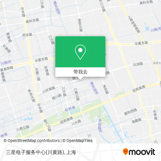 三星电子服务中心(川黄路)地图
