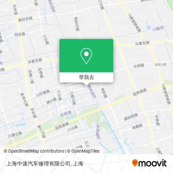 上海中速汽车修理有限公司地图