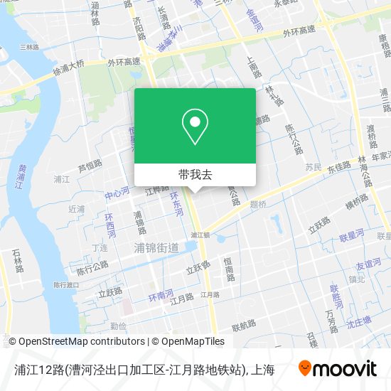 浦江12路(漕河泾出口加工区-江月路地铁站)地图