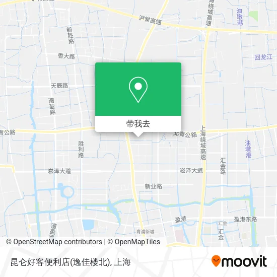 昆仑好客便利店(逸佳楼北)地图