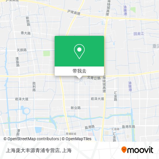 上海庞大丰源青浦专营店地图
