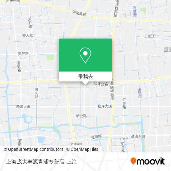 上海庞大丰源青浦专营店地图