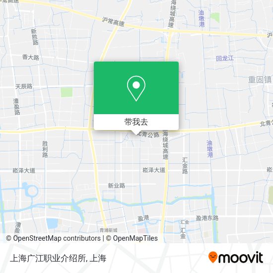 上海广江职业介绍所地图