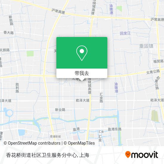 香花桥街道社区卫生服务分中心地图