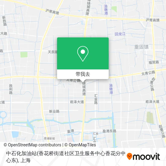 中石化加油站(香花桥街道社区卫生服务中心香花分中心东)地图