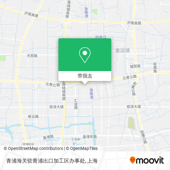 青浦海关驻青浦出口加工区办事处地图