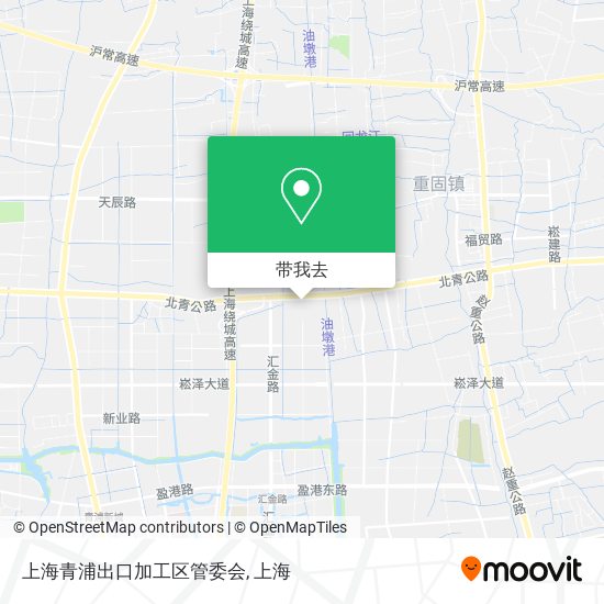 上海青浦出口加工区管委会地图