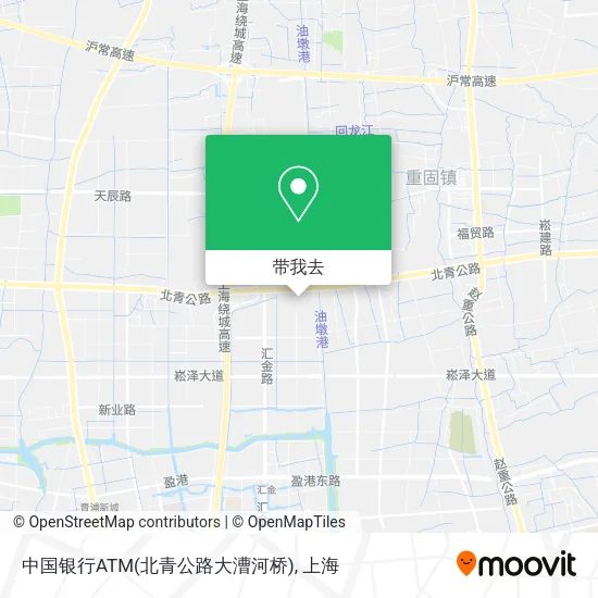 中国银行ATM(北青公路大漕河桥)地图