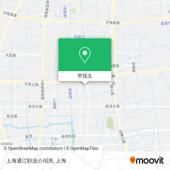 上海通江职业介绍所地图