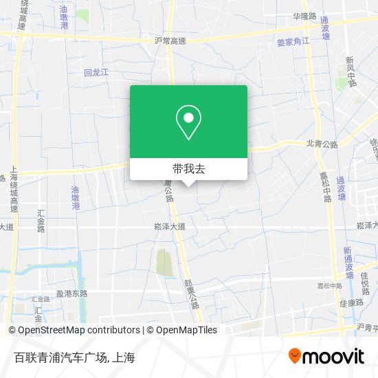 百联青浦汽车广场地图